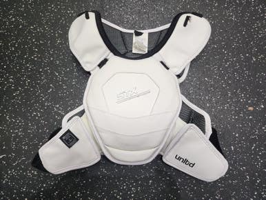 Used STX SHADOW Lacrosse Shoulder Pads White MD 11849-S000032470