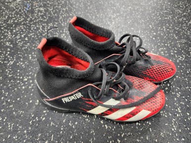 Used Adidas Soccer Turf Shoes Cardinal And Black Junior 01 11849-S000032520