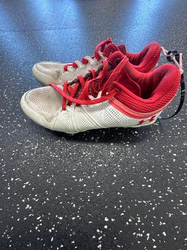 Used Under Armour LAX Cleats Womens White Senior 6 11849-S000032524