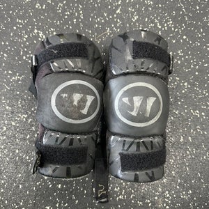 Used Warrior BURN NEXT Lacrosse Arm Pads/Guards Black XS 11849-S000032660