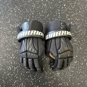 Used Warrior BURN Lacrosse Gloves Junior Black SM 11849-S000032661