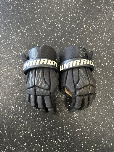 Used Warrior BURN Lacrosse Gloves Junior Black SM 11849-S000032661