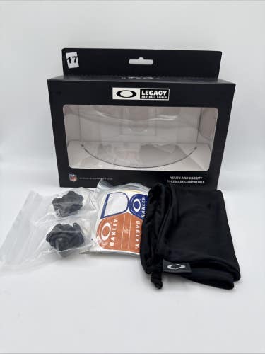 Oakley Youth & Varsity Compatible Legacy Football Visor Shield Clear READ