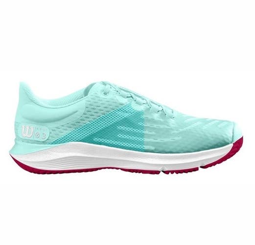 *NIB* JUNIOR WILSON KAOS 3.5 TENNIS SHOES (SOOTHING SEA /WHITE/SANGRIA) SZ 4.5