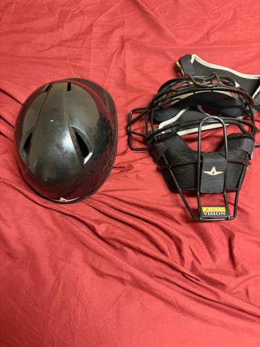 Adult All Star Catcher's Mask + All Star Skull Cap (Used)
