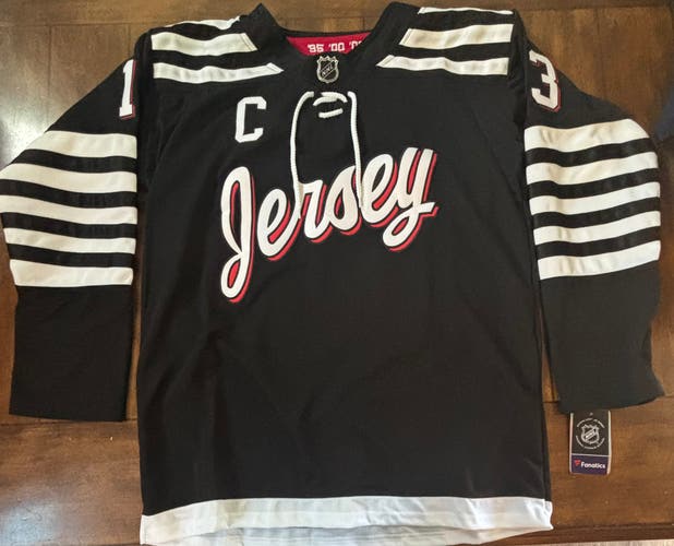 Nico Hischier Black New Jersey Devils Alternate Jersey Adult XL (54) NWT