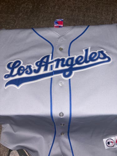 Los Angeles Dodgers gray jersey. Size XXL