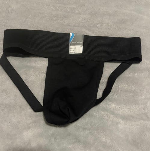 Bauer Hockey Men’s Large Jock Supporter Black