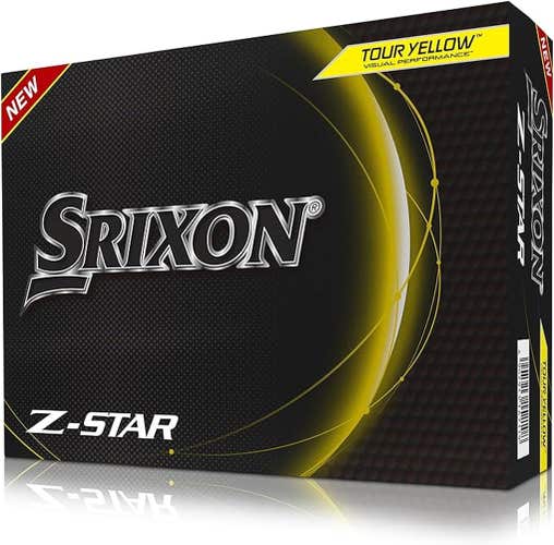 Srixon Z-Star Golf Balls (Tour Yellow, Spinskin, 12pk) 2023 NEW