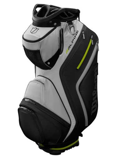 Wilson Alpine Cart Bag (10", 14-way top, Light Grey/Black) 2025 Golf NEW