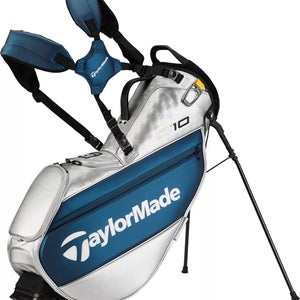 Taylor Made Tour Stand Bag (4 way top, Navy/Silver) 2024 NEW