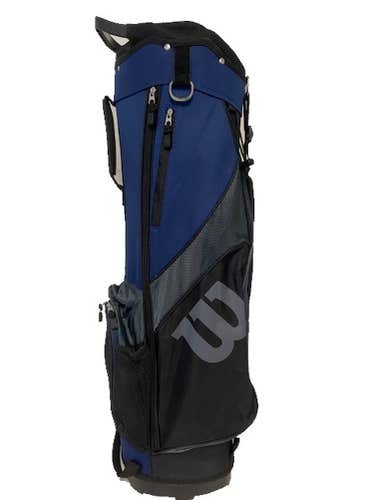Wilson SGI Profile Stand Bag (5-way top, Navy/Black) Golf NSW