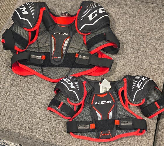 CCM JetSpeed FT350 Shoulder Pads (Used) adult small youth small two pair