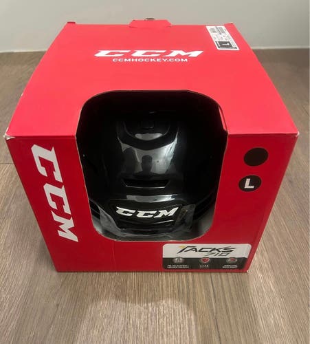CCM tacks 710 Large Black Helmet Pro stock