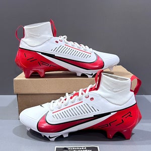 Size 12 Nike Vapor Edge Pro 360 2 Football Cleats White Red FN7759-108