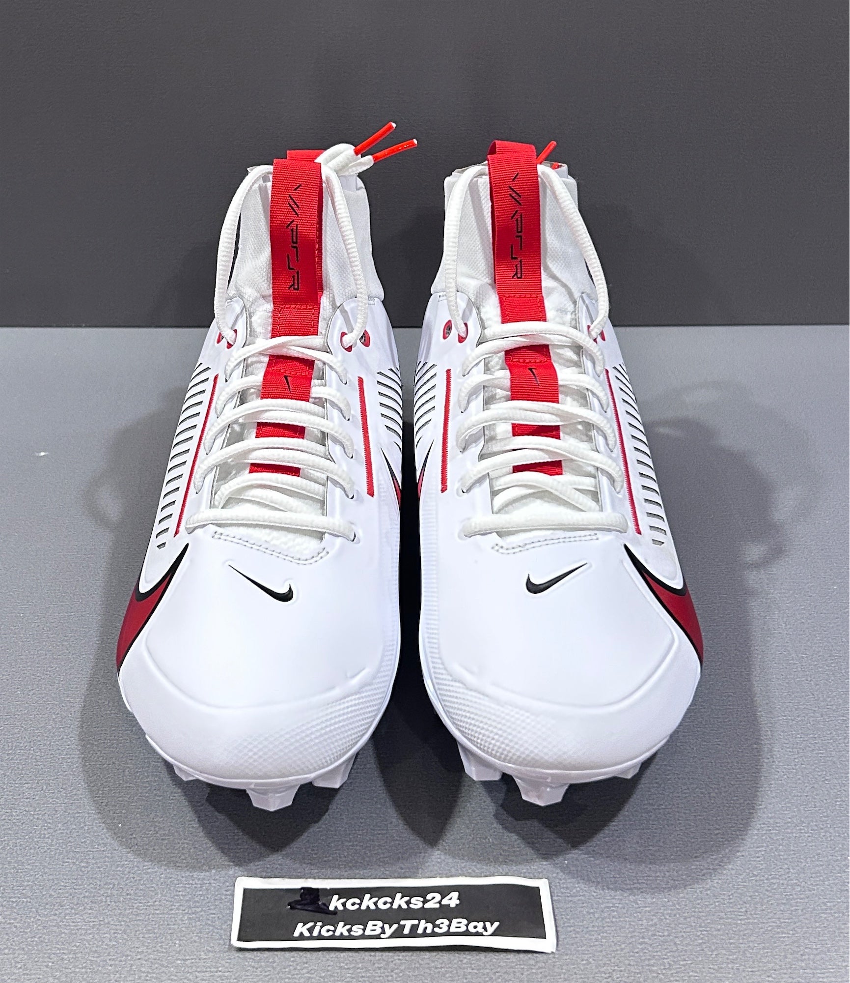 Size 12 Nike Vapor Edge Pro 360 2 Football Cleats White Red 