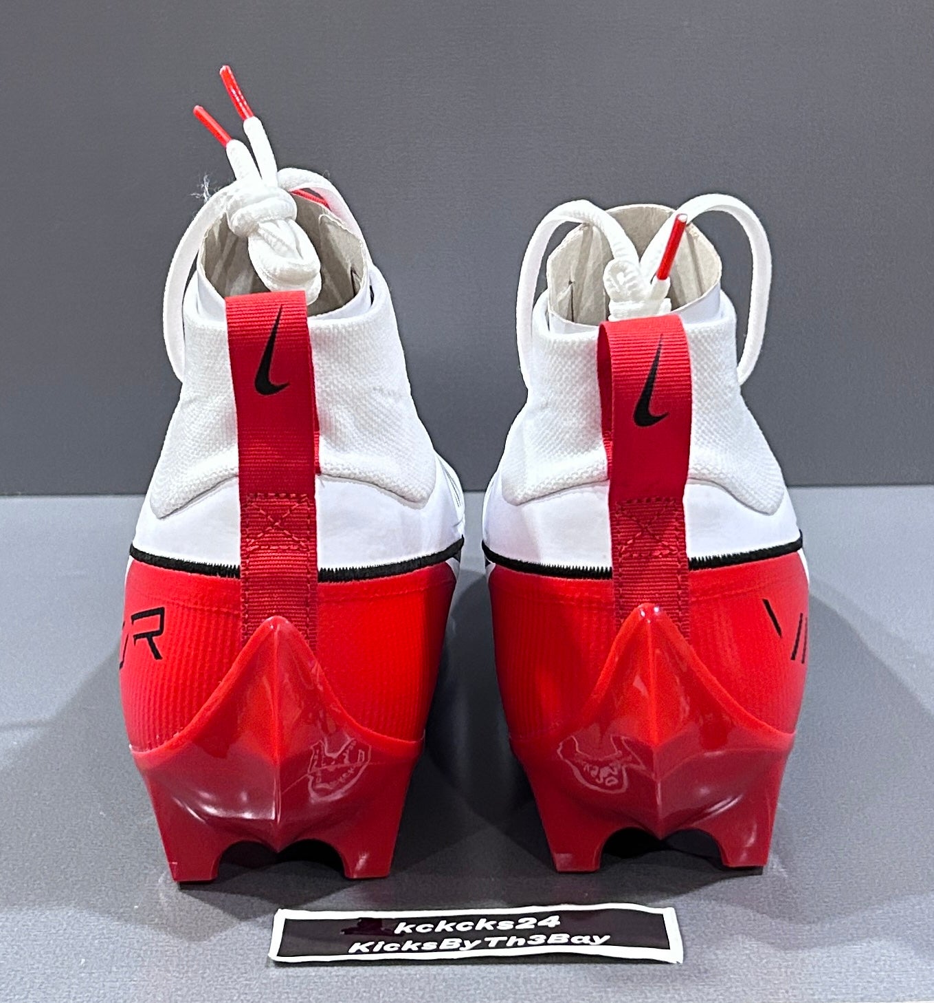 Nike Vapor Edge Pro 360 2 White/Red Football Cleats Mens Size 12.5 FN7759-108 Size 12 Nike Vapor Edge Pro 360 2 Football Cleats White Red  main image 2