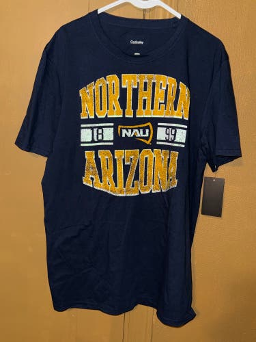 Captivating NCAA Northern Arizona Lumberjacks College Graphic T Shirt Mens Large Brand New With Tags