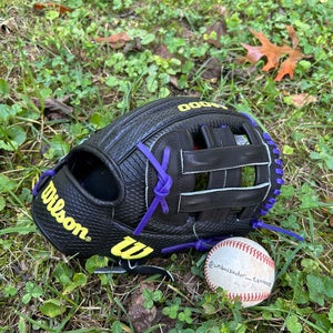 2025 Wilson A2000 PF05 11.5” Black Purple Snakeskin Infield Baseball Glove