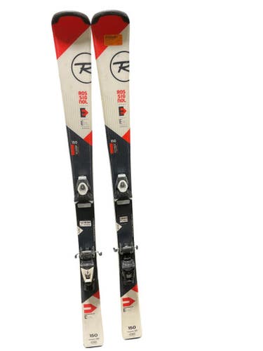 Used Rossignol ERTL Boys DH Ski/Binding Red 150 cm 11847-S000030253