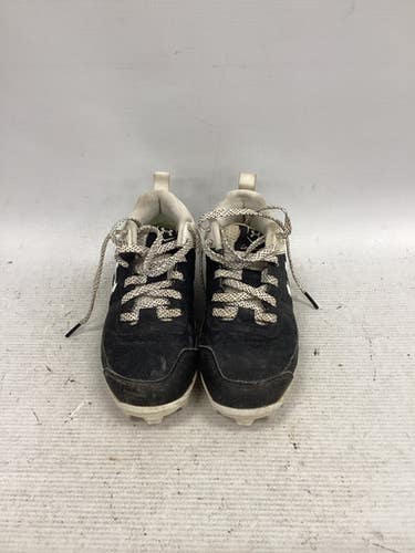 Used Under Armour LEADOFF CLEAT BB/SB Cleats Black And White Youth 13.0 11851-S000038929