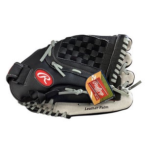 Used Rawlings RSB SOFTBALL SERIES BB/SB Glove RH Throw Black And Grey 12 1/2" 11760-S000083159