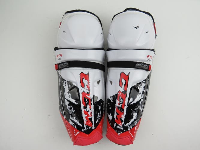 CCM JetSpeed FT4 PRO NHL Pro Stock Ice Hockey Player Shin Pads Protective Senior Size 13"
