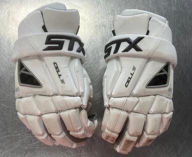 Used STX CELL IV Lacrosse Gloves Mens White MD 11497-S000152942