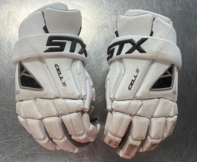 Used STX CELL IV Lacrosse Gloves Mens White MD 11497-S000152942