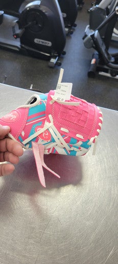 Used Rawlings REM91P BB/SB Glove RH Throw Pink 9" 11497-S000152935