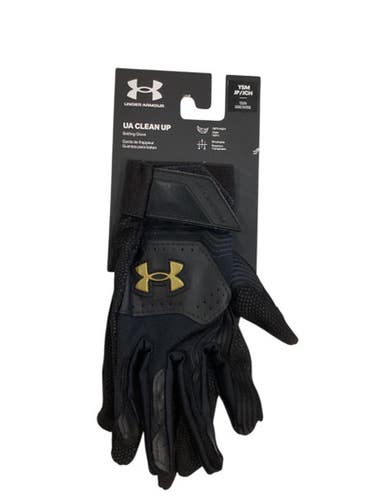 Used Under Armour BATTING GLOVES BB/SB Accessory Black SM 11884-S000054194