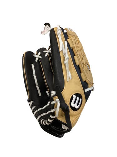 Used Wilson A500 SIREN LH Throw Fastpitch Gloves Black 12 1/2" 11884-S000054184