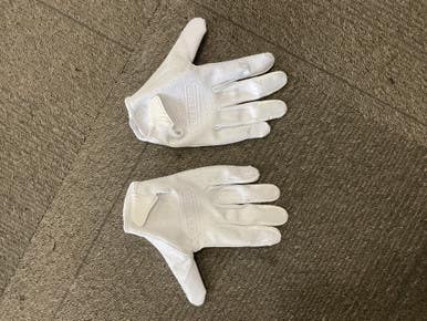 Used Battle Sports SUPERSTICK FB Gloves White MD 11614-S000223480