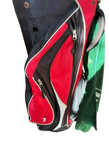Used Slazenger STAND BAG Mens Stand Bag Red 11833-S000166668