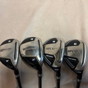 Men's Warrior Pro Edge Right Handed Clubs (Full Set) Regular Flex 4 Pieces (Used)