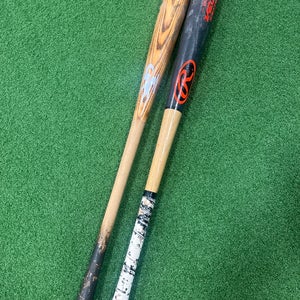 2 pack ash wood bats. 32” phoenix and Rawlings 271
