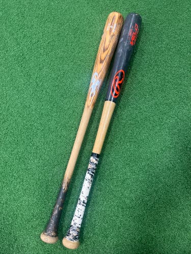 2 pack ash wood bats. 32” phoenix and Rawlings 271