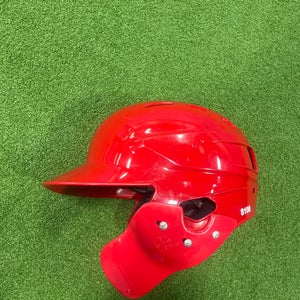 7 3/8 Rawlings S100 Batting Helmet (Used) with c flap right hand hitter