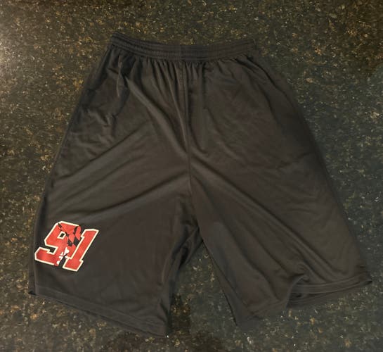 Team 91 MD Lacrosse Shorts (Black, Adult M)
