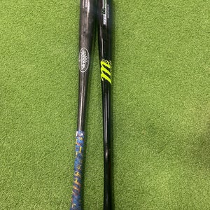 2 pack 33” wood bats Marucci and Louisville Slugger 271