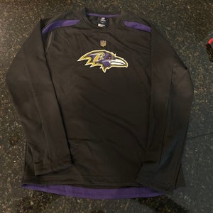 Baltimore Ravens Long Sleeve Shirt (Black, Youth L)