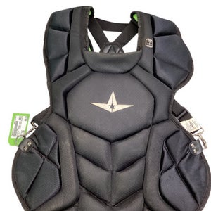 Used All-Star BLACK CHEST PROTECTOR Catchers Chest Protector Black Youth 11347-S000257456