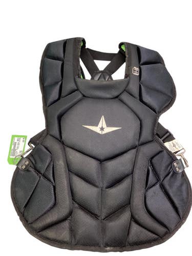Used All-Star BLACK CHEST PROTECTOR Catchers Chest Protector Black Youth 11347-S000257456