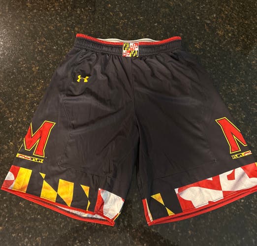 Maryland Terps Basketball Shorts (Black, Adult M)