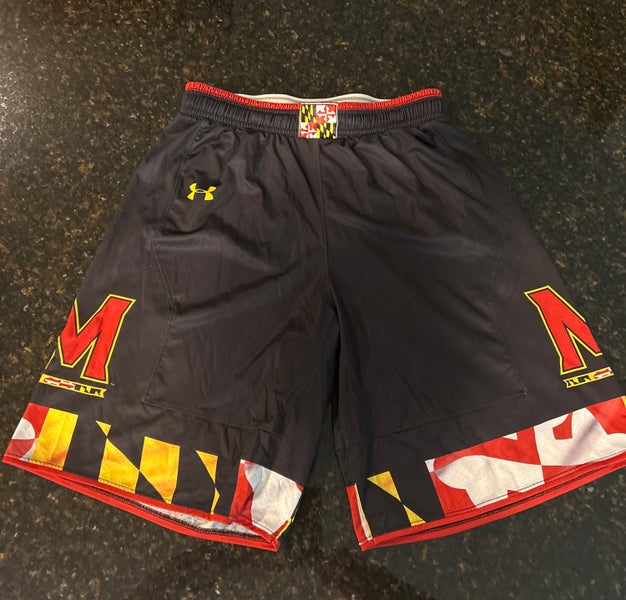 Maryland Terps Basketball Shorts (Black, Adult M)
