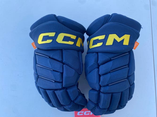CCM JetSpeed FT1 Pro Stock Hockey Gloves 14” St Louis Blues 5839