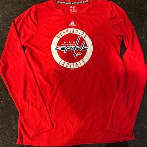 Washington Capitals Long Sleeve Shirt (Red, Youth XL)