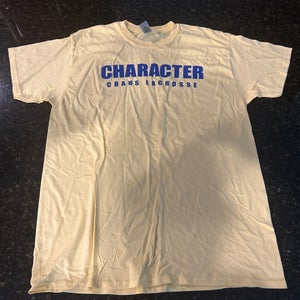 Crabs Lacrosse Shirt (Yellow, Adult L)