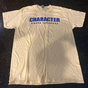 Crabs Lacrosse Shirt (Yellow, Adult L)