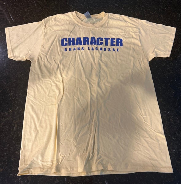 Crabs Lacrosse Shirt (Yellow, Adult L)